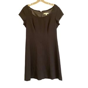 Cabi Dress Women's Adult Size 8 Black Knee Length A-Line Sheath Cap Sleeve